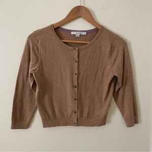 Like New Boden Tan Button-Up Cardigan